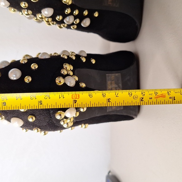 #AEU Liliana heels with white and gold studs sz 10 - Picture 10 of 12